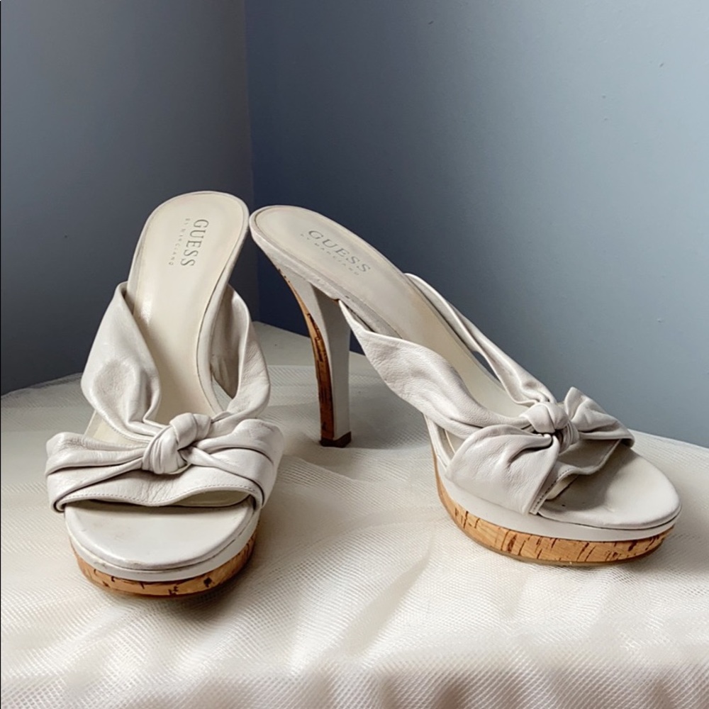 White Guess heels